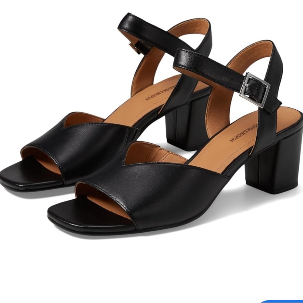 Johnston & Murphy Black Leather Heels